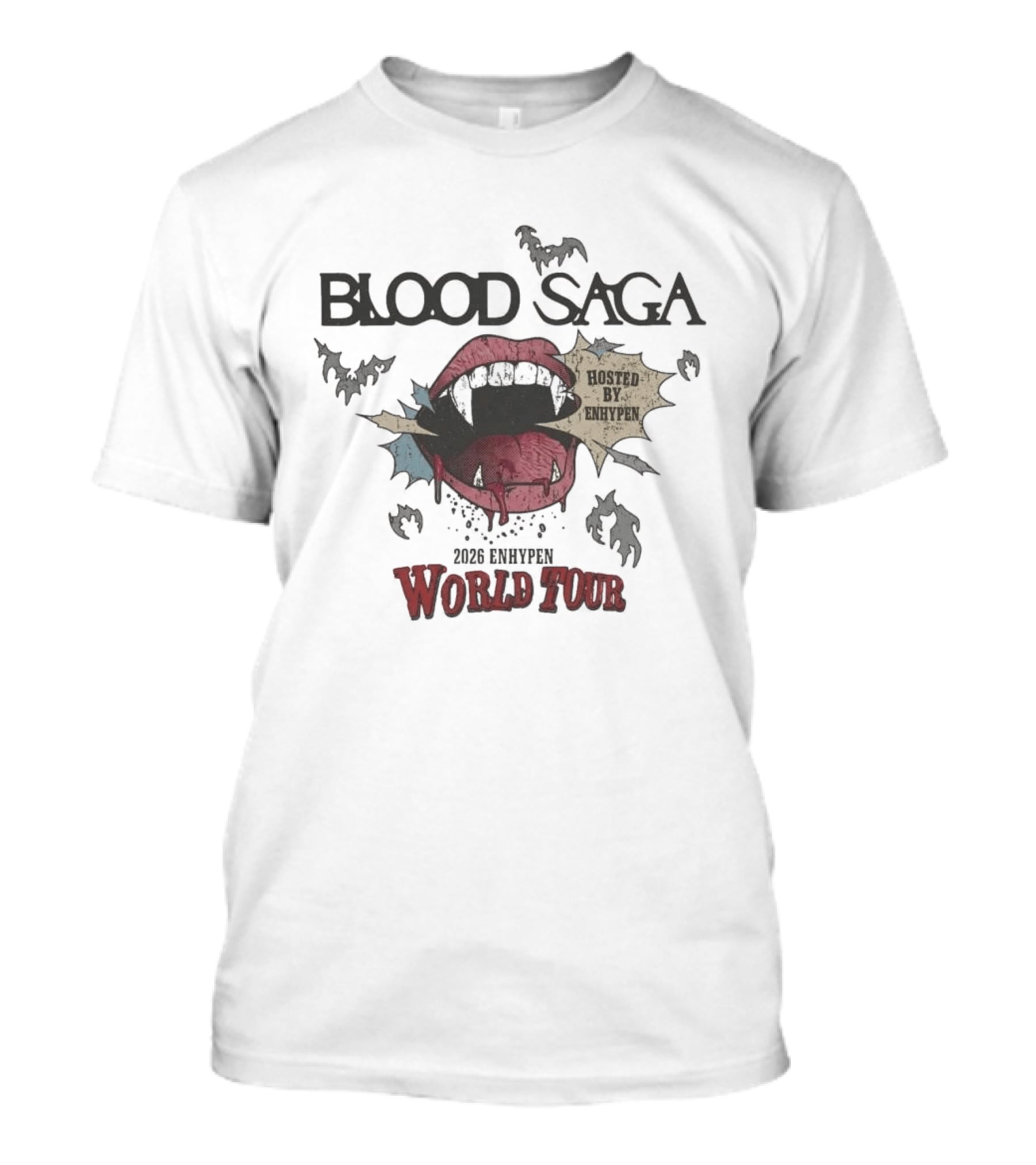 Blood Saga 2023 Hosted By Enhypen World Tour T-Shirt