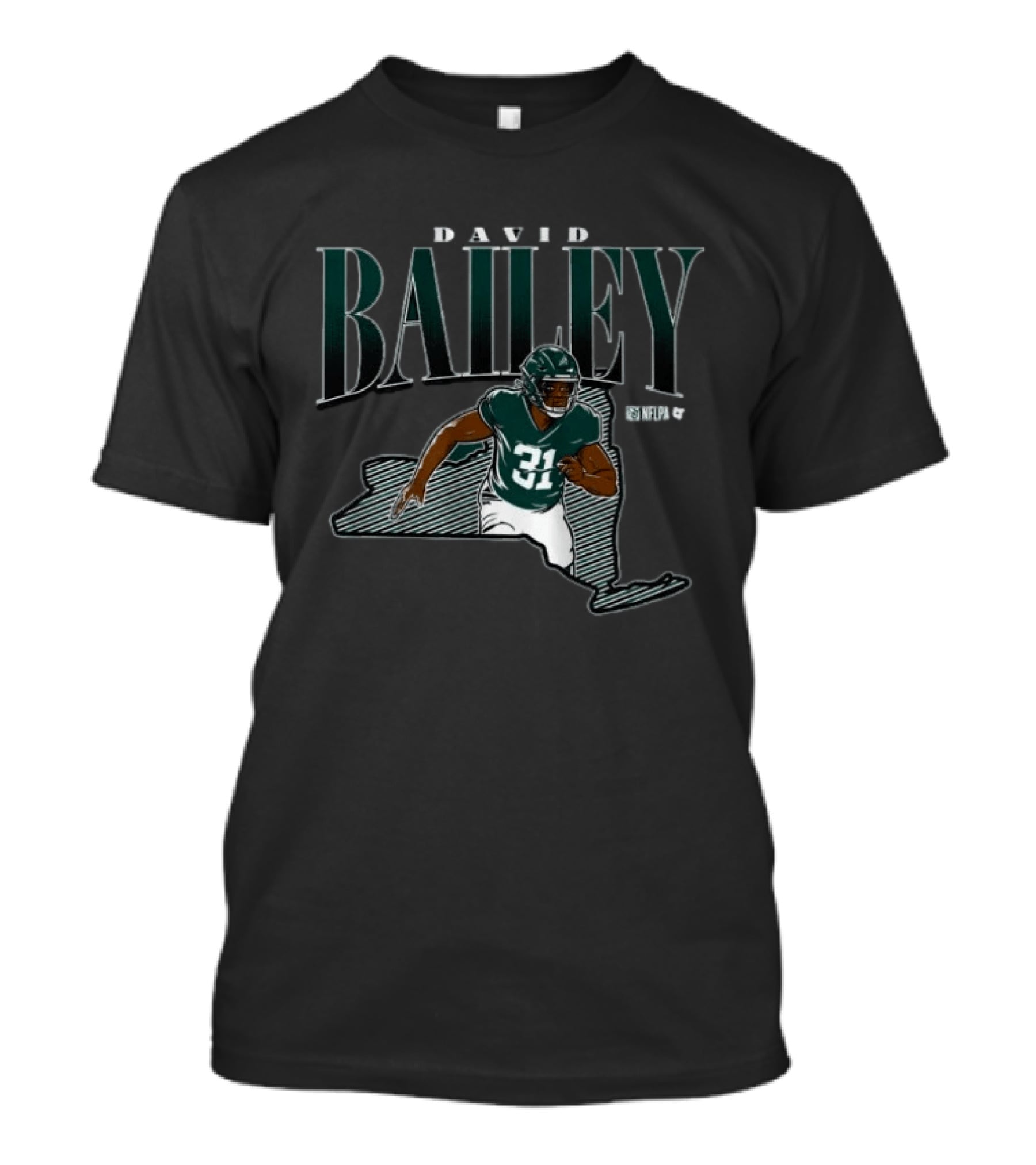 David Bailey State Star NFLPA Player 31 Football T-Shirt