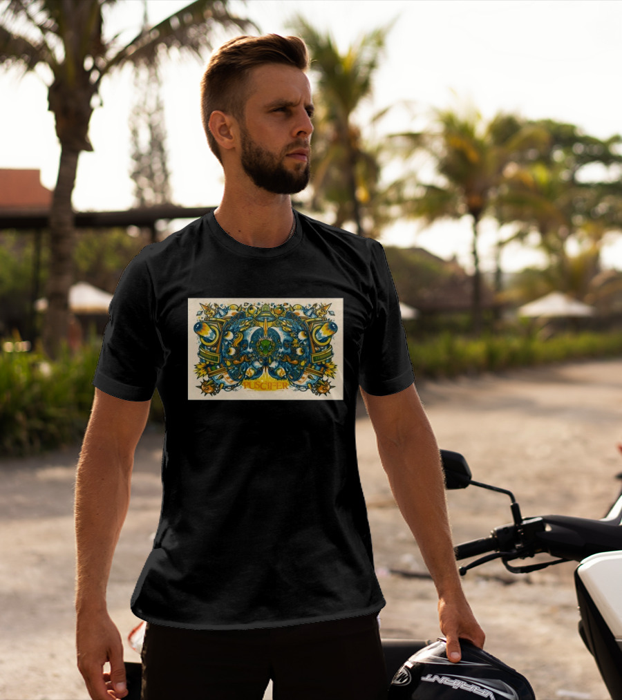 Puscifer Indianapolis April 23 2026 Tour Abstract Symmetry And Cosmic Vibes T-Shirt