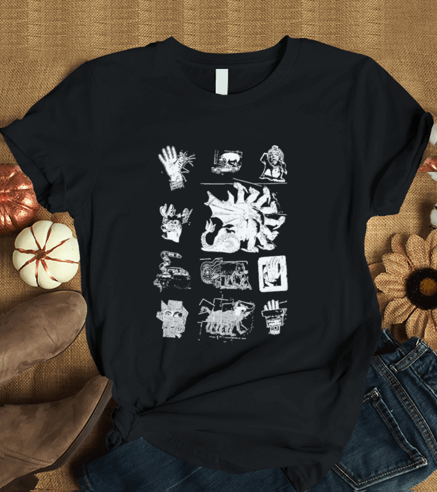 Goose Chain Yer Dragon Collage T-Shirt