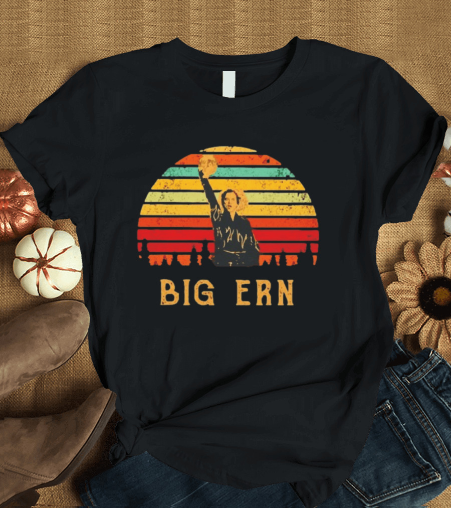 Big Ern Retro Sunset Bowling Victory Vintage 90s T-Shirt