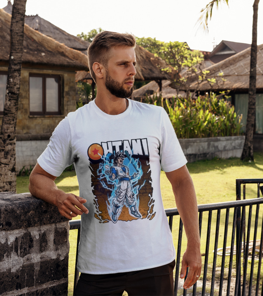 Ohtani Dragon Ball Z Power Up Saiyan Baseball Fusion T-Shirt