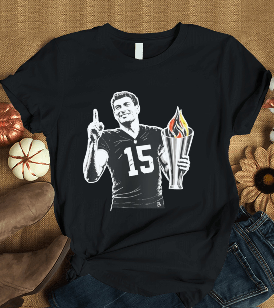 Las Vegas Torch Number 15 Football Player One Of 100 T-Shirt