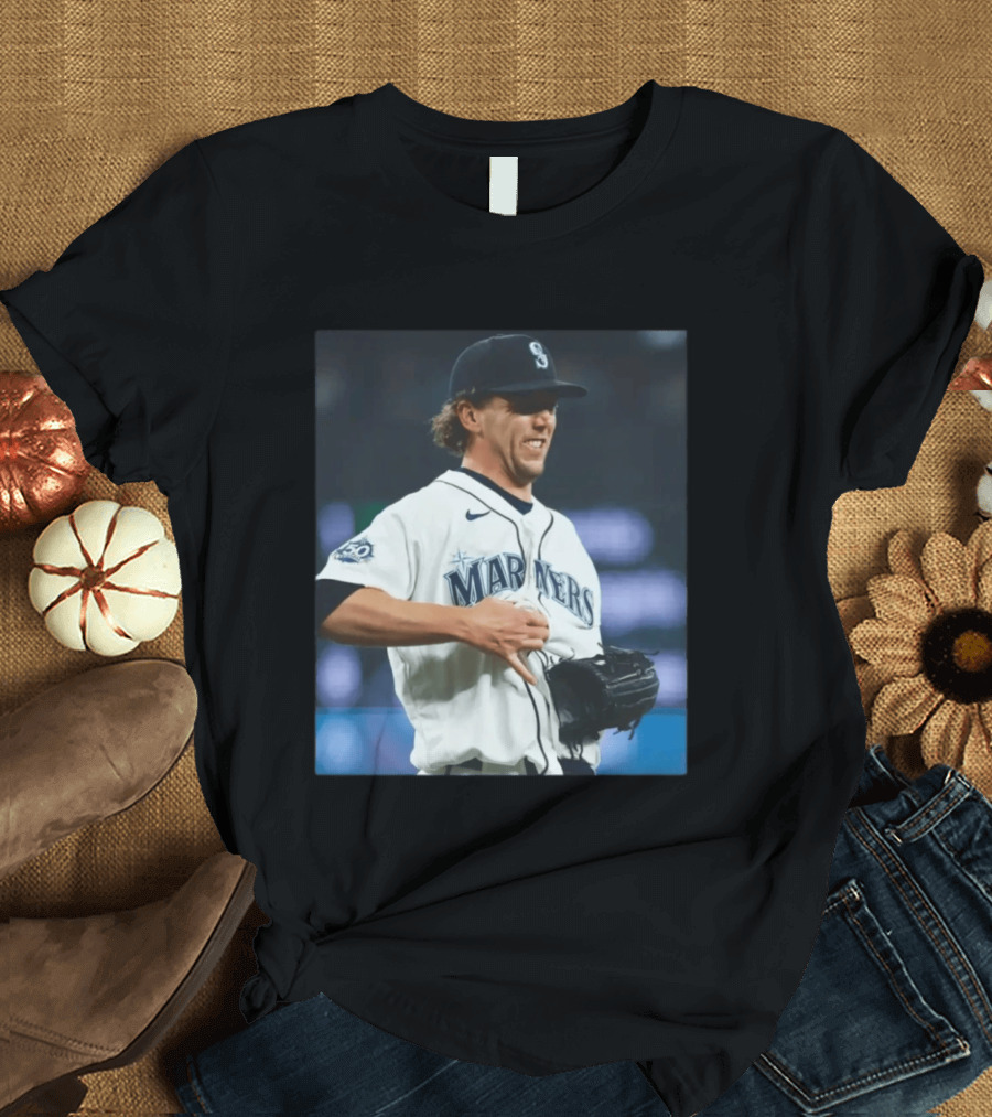Mariners Baseball Nike Athlete Action Scene MLB T-Shirt
