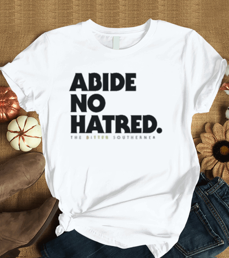 Abide No Hatred Top Button Souvenir T-Shirt