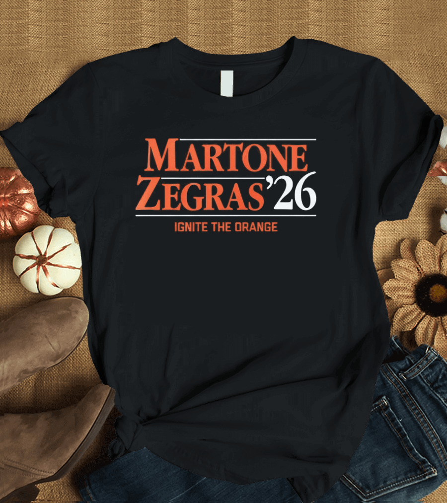 Martone Zegras '26 Ignite The Orange Philadelphia Flyers Hockey T-Shirt