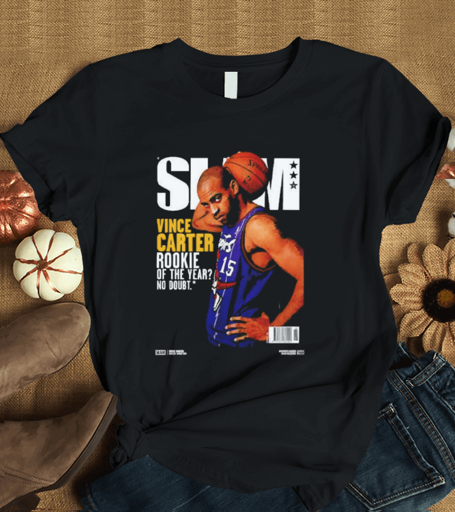 Slam Vince Carter Toronto Raptors Rookie Of The Year No Doubt T-Shirt