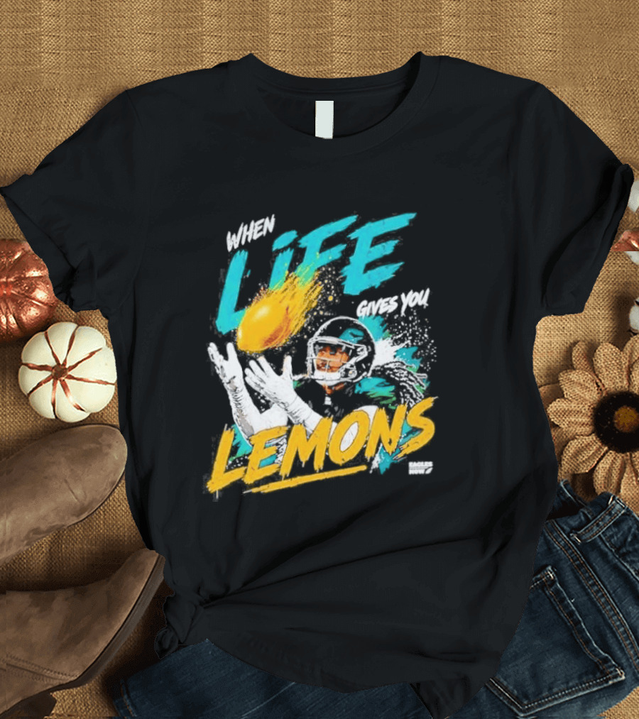 Philadelphia Eagles When Life Gives You Lemons Football Makai Lemon T-Shirt