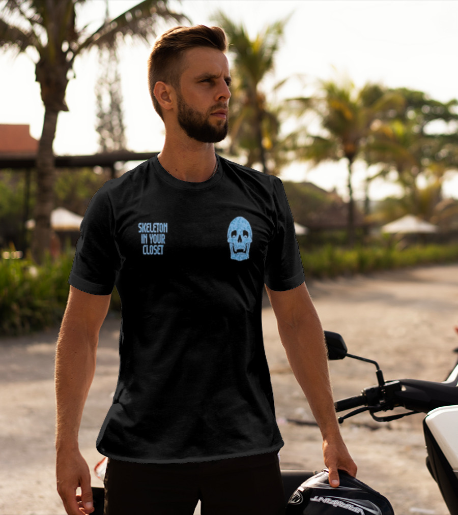 Skeleton In Your Closet Llof Blue Skull T-Shirt
