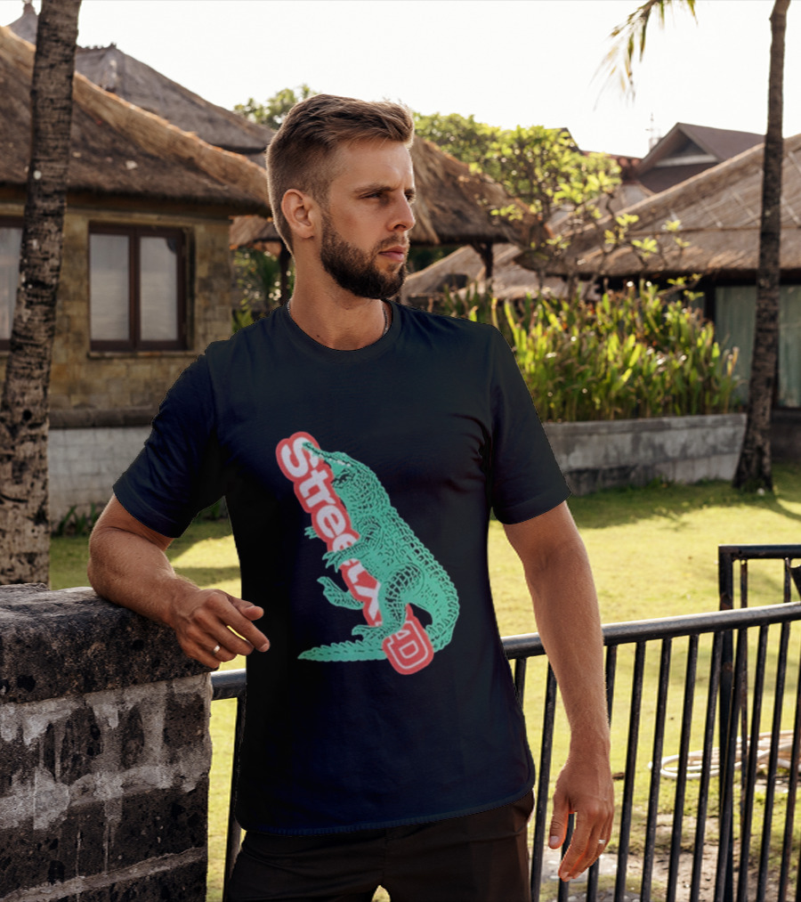StreetxAD Basilik Gator Vintage Crocodile T-Shirt