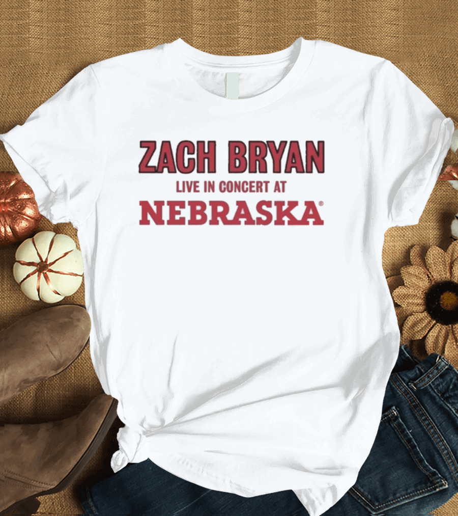 Zach Bryan Live In Concert At Nebraska Event 2026 Heaven On Tour T-Shirt