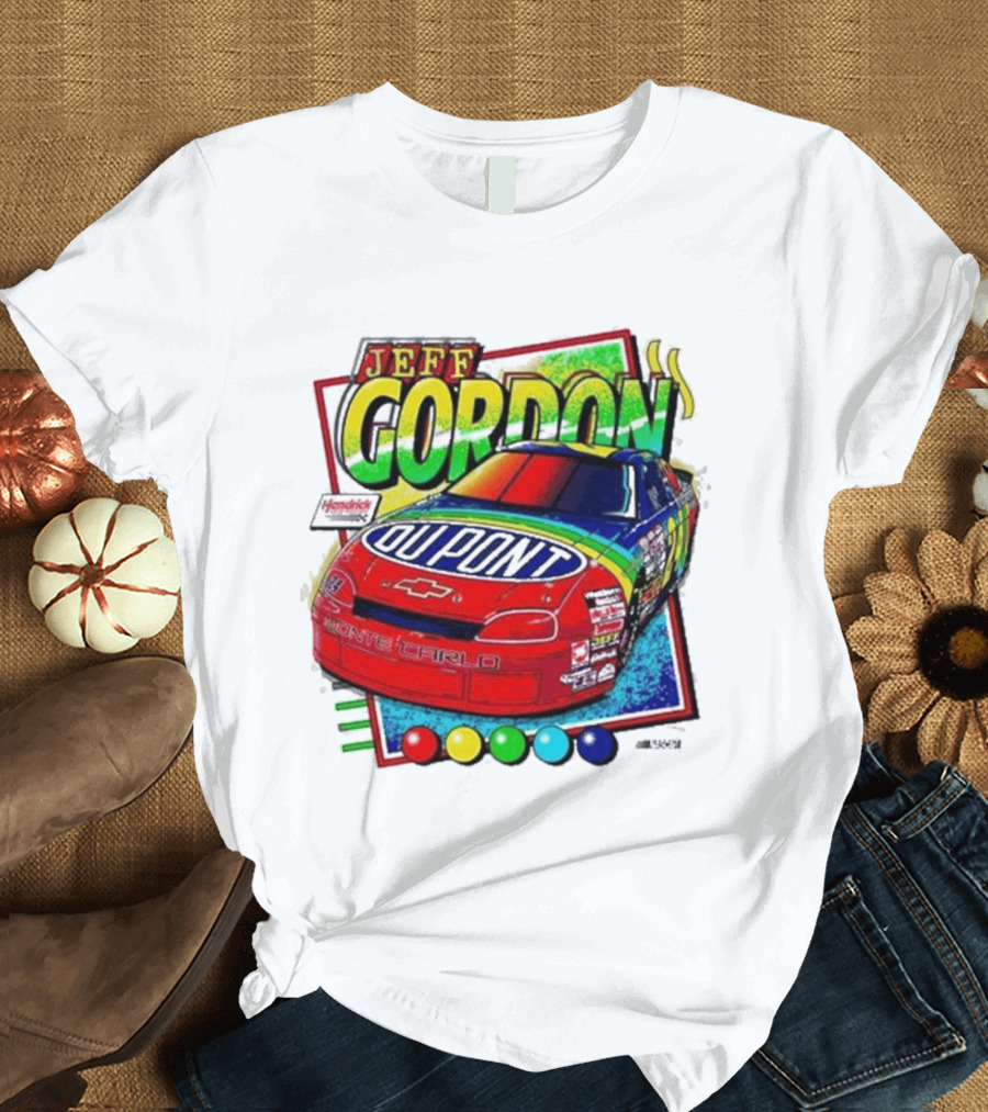 Hendrick Motorsports Jeff Gordon Dupont Chevrolet #24 Racing Car T-Shirt