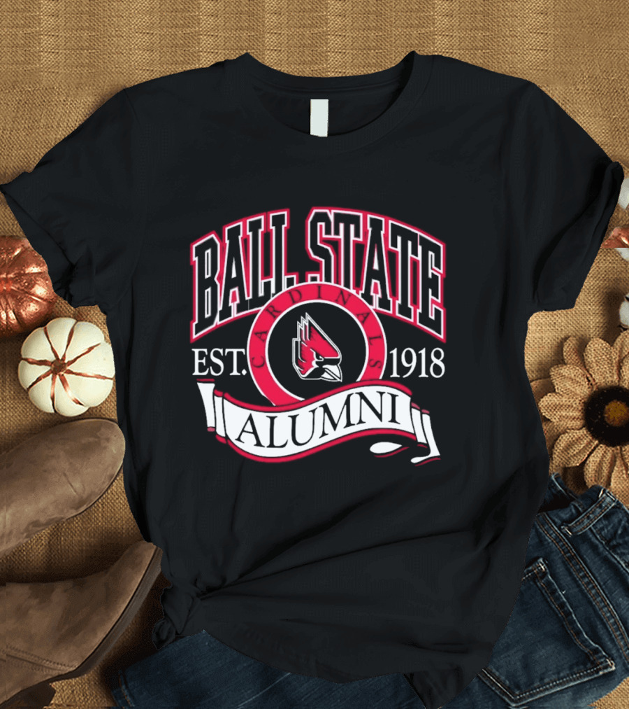 Ball State University Alumni Est. 1918 Cardinal T-Shirt