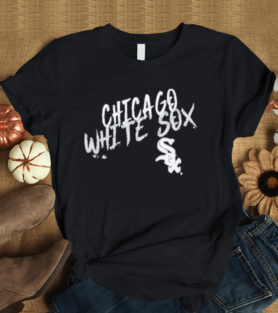 Chicago White Sox White Sox Hustle Script Style Team Spirit T-Shirt