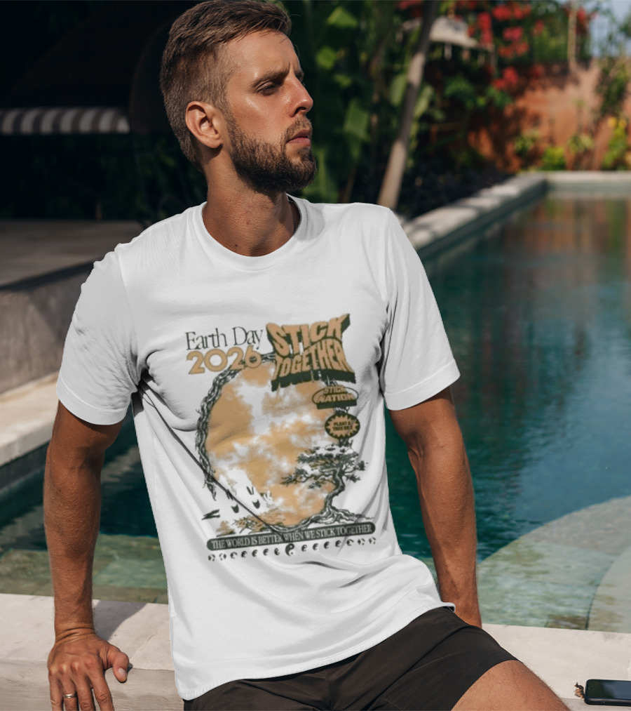 Earth Day 2026 Stick Together Save Animals Power Protection T-Shirt