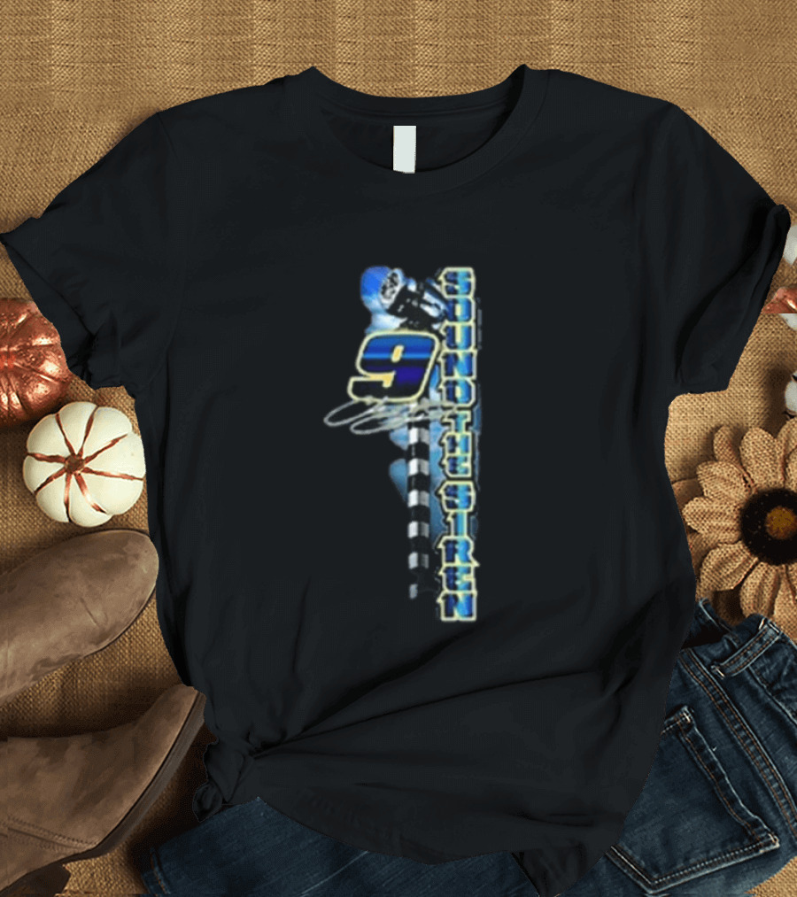 Chase Elliott 9 Sound The Siren Racing Helmet Checkered Flag T-Shirt