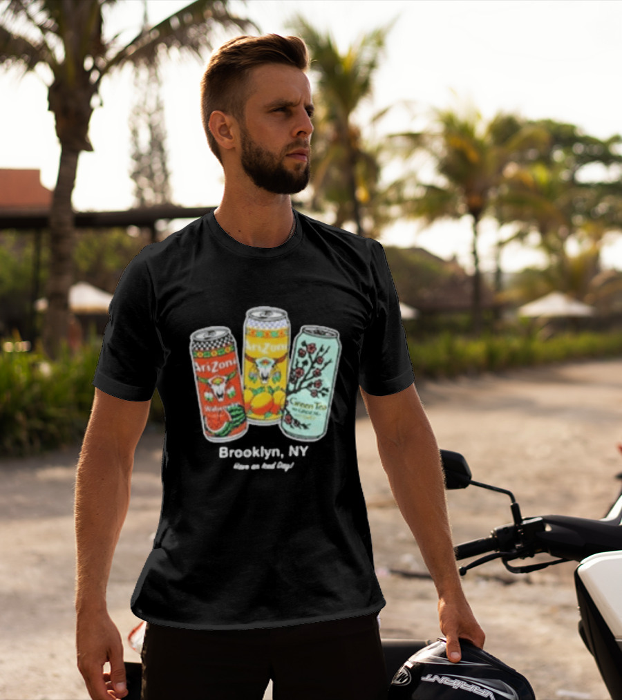 Drinkarizona Black Big Cans In Bin T-Shirt