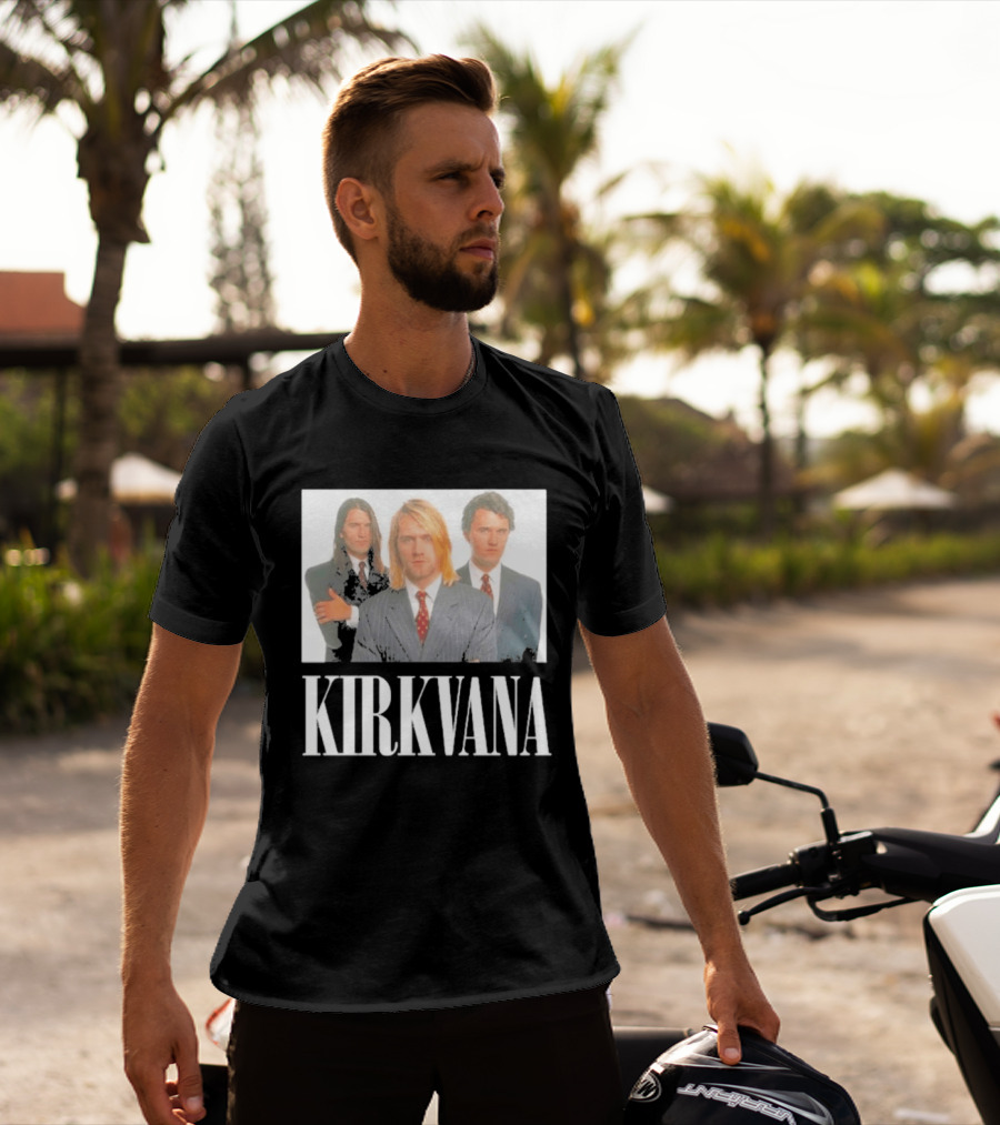 Kirkvana Nirvana Kurt Cobain Dave Grohl Suit T-Shirt
