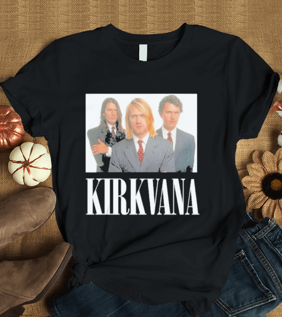 Kirkvana Nirvana Kurt Cobain Dave Grohl Suit T-Shirt