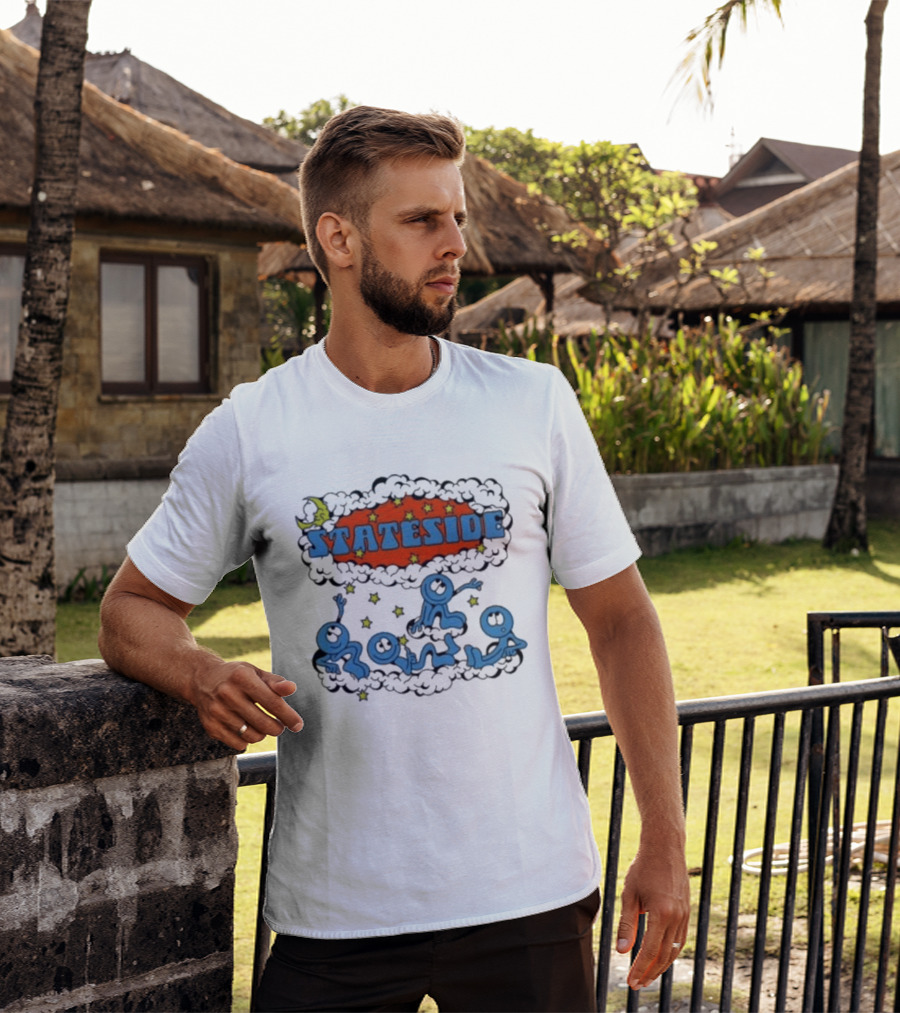 Stateside Moon Stars And Clouds Playful Figures T-Shirt
