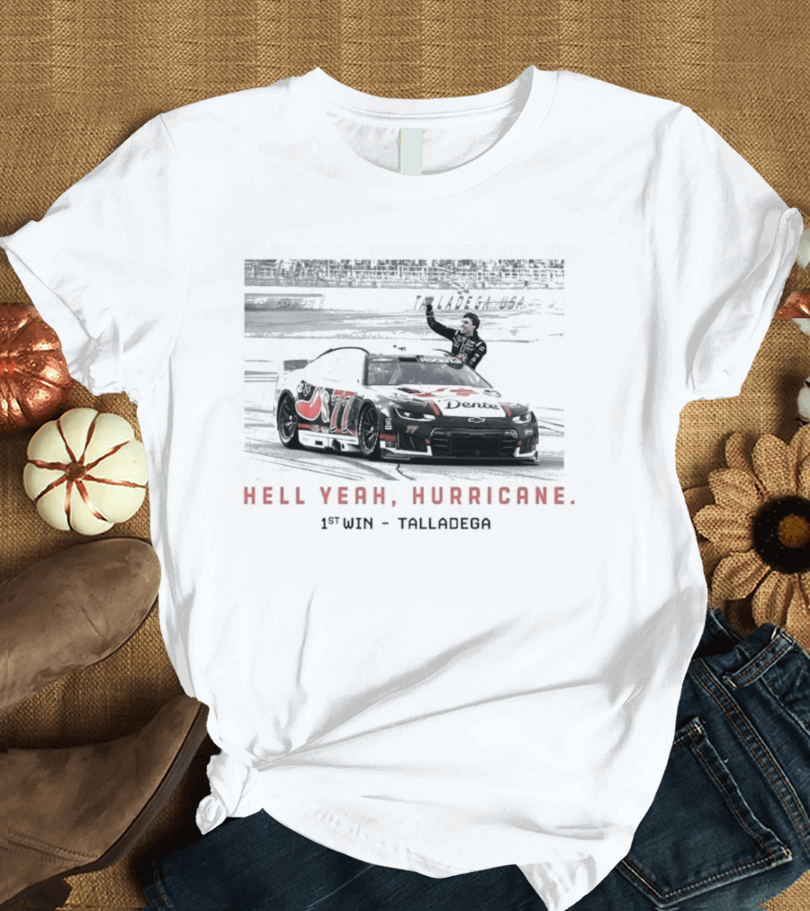 Carson Hocevar Hell Yeah Hurricane Talladega Win Number 42 Racing T-Shirt