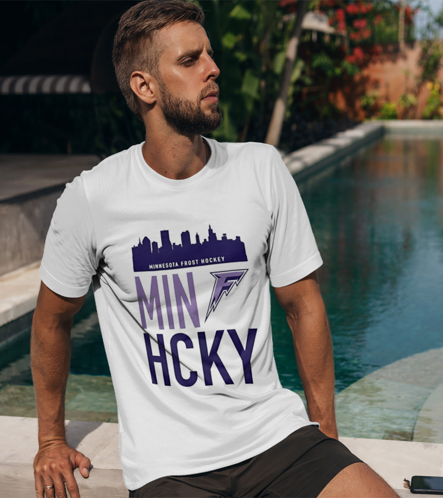 Minnesota Frost Hockey Skyline MVP MIN HCKY F T-Shirt