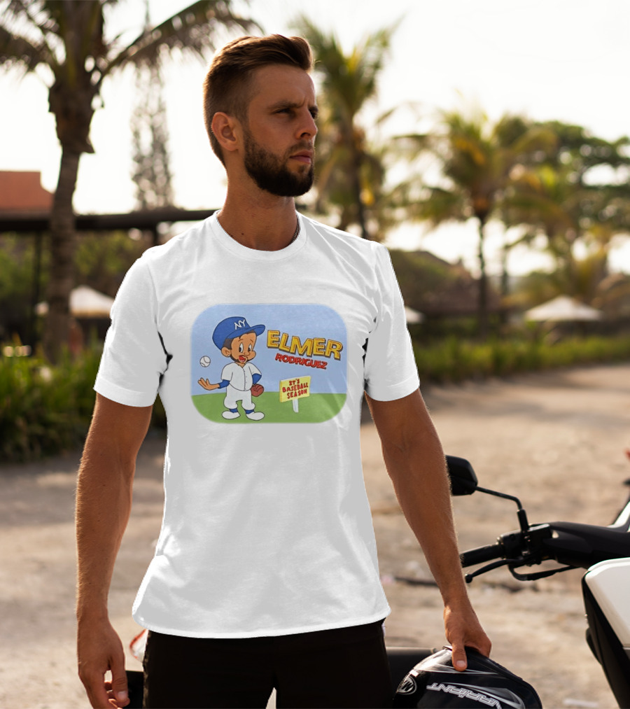 Elmer Rodriguez NY It's Baseball Season Yankees T-Shirt