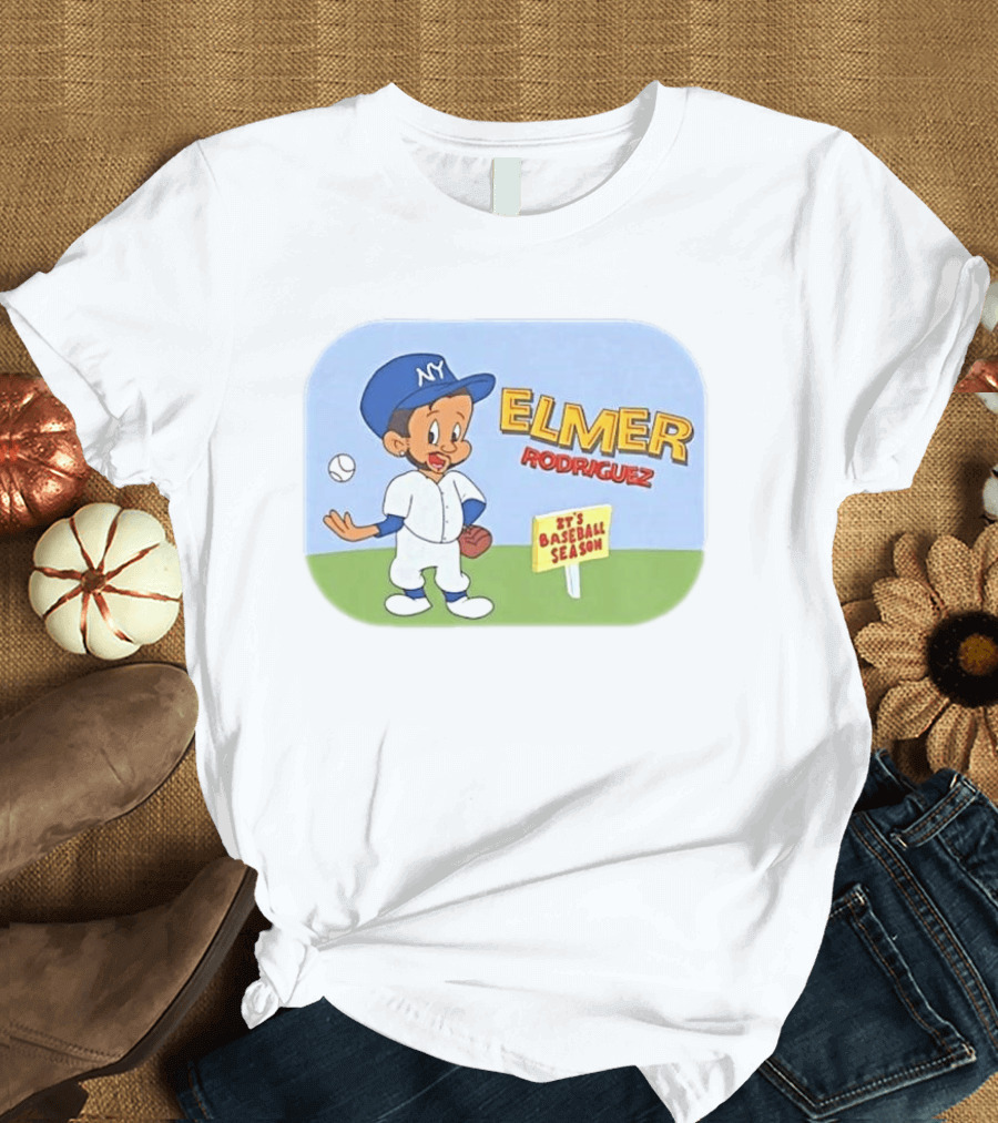 Elmer Rodriguez NY It's Baseball Season Yankees T-Shirt