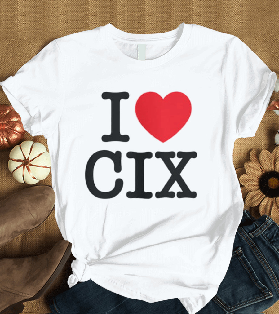 I Love CIX Fan Merchandise With Heart T-Shirt