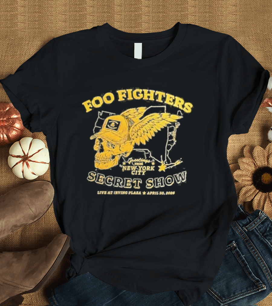 Foo Fighters Secret Show New York City Live At Irving Plaza April 30 2026 T-Shirt