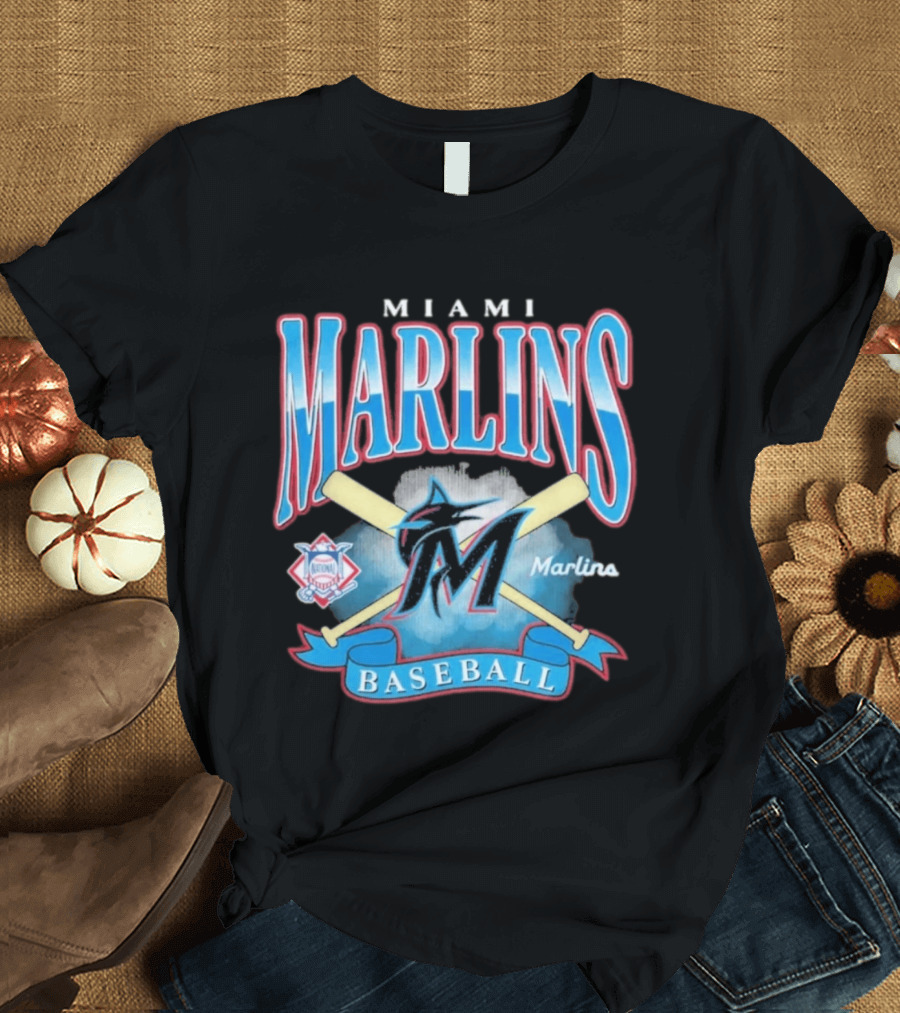 Miami Marlins Baseball Chrometown 47 Franklin National League T-Shirt