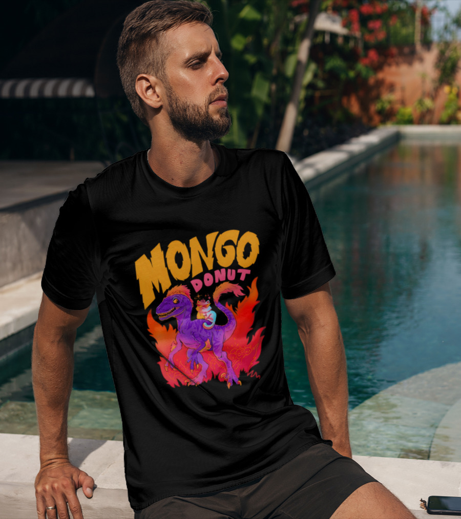 Mongo Donut Dungeon Crawler Carl Dinosaur T-Shirt