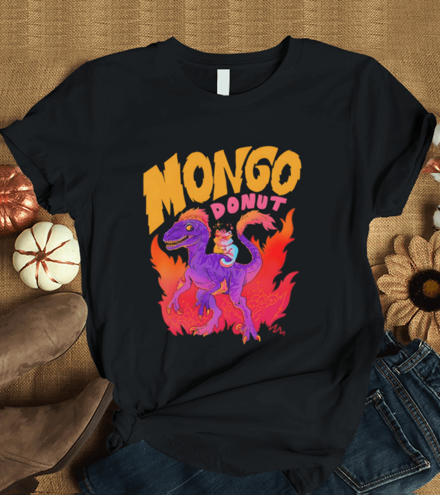 Mongo Donut Dungeon Crawler Carl Dinosaur T-Shirt