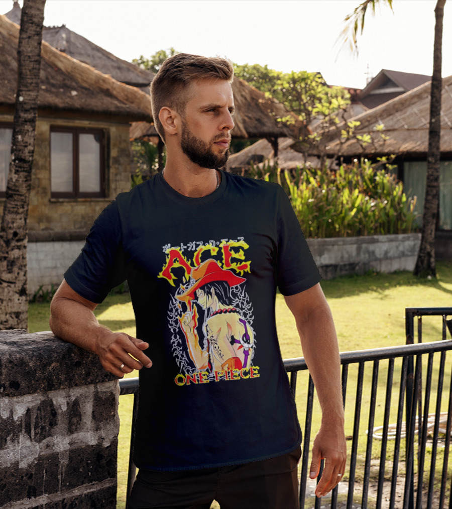 Portgas D. Ace One Piece Anime Flame T-Shirt