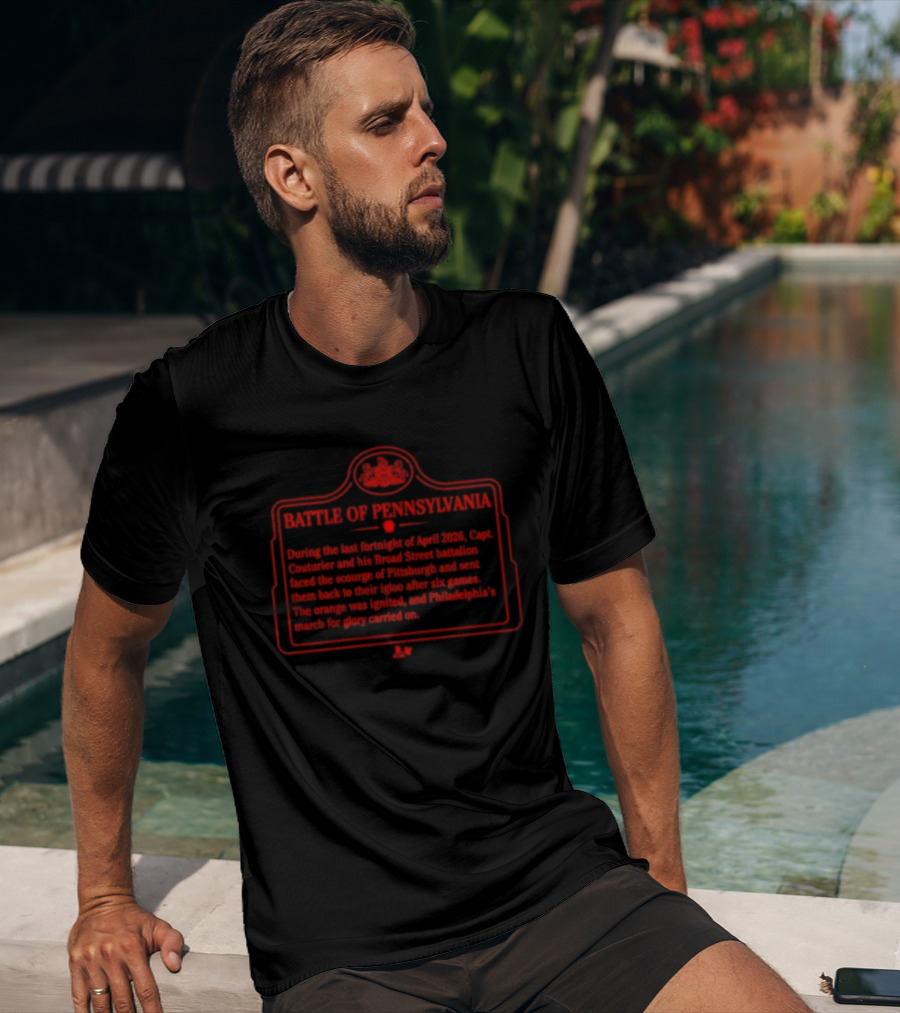 Philadelphia Flyers Battle Of Pennsylvania Hockey Rivalry Since 1967 T-Shirt