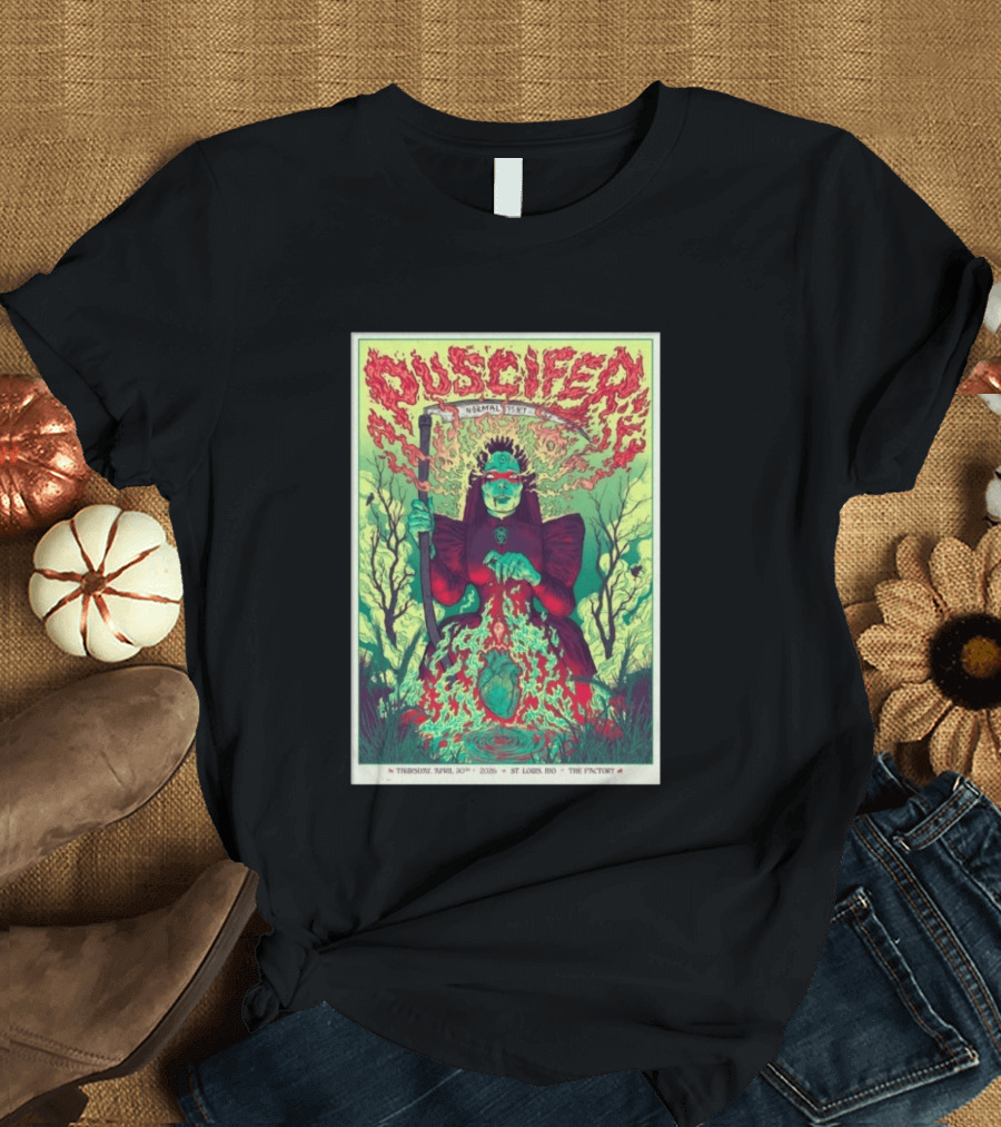 Puscifer Normal Isn't Chesterfield MO Apr 30 2026 St Louis MO The Factory T-Shirt