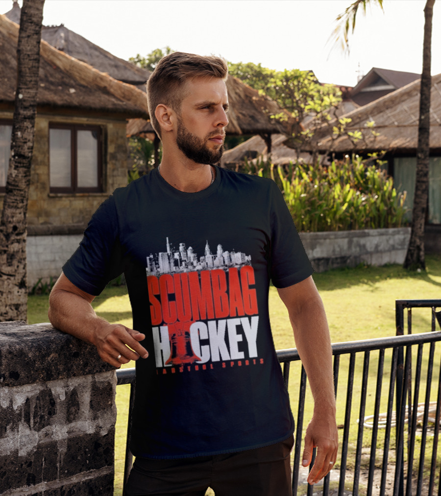 Barstool Sports Scumbag Hockey City Skyline T-Shirt