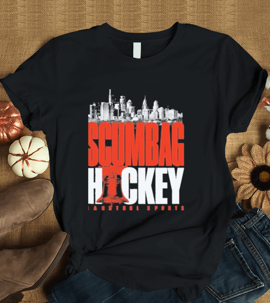 Barstool Sports Scumbag Hockey City Skyline T-Shirt