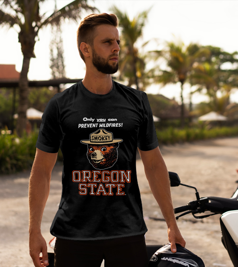 Smokey Bear Oregon State Only You Can Prevent Wildfires T-Shirt