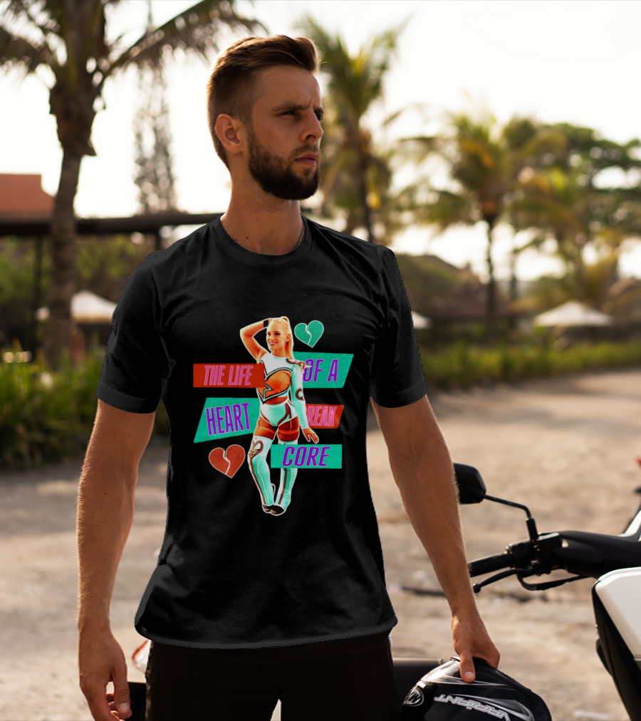 The Life Of A Heartbreak Core Cheerleader Hearts T-Shirt