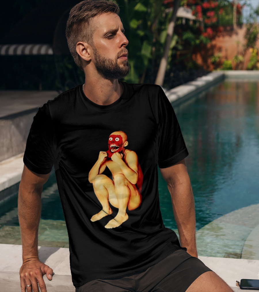 Face Off Meme Bald Character Peeling Illusion T-Shirt