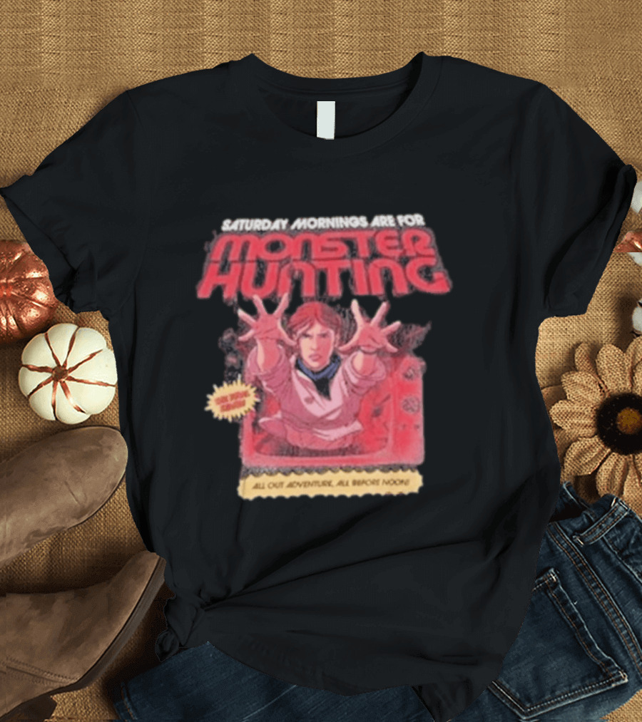 Saturday Mornings Are For Monster Hunting Vatokyo All Out Adventure All Broke None T-Shirt