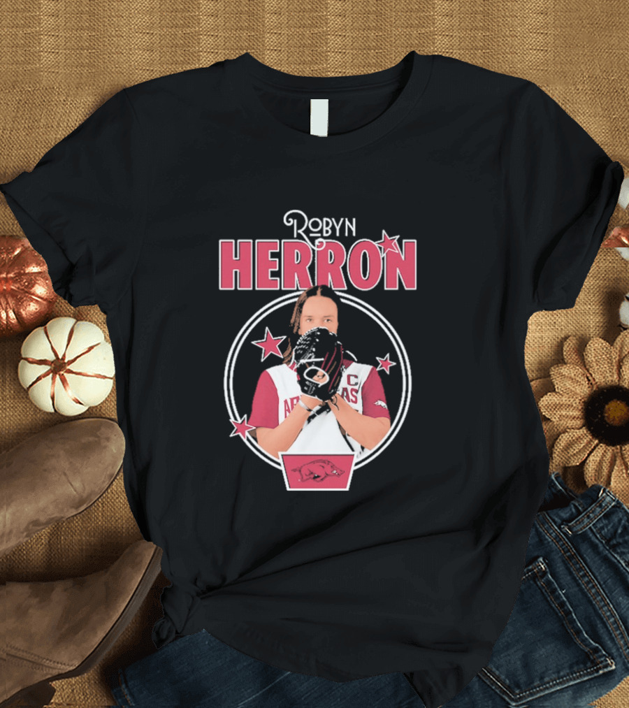 Arkansas Razorbacks Softball Robyn Herron T-Shirt