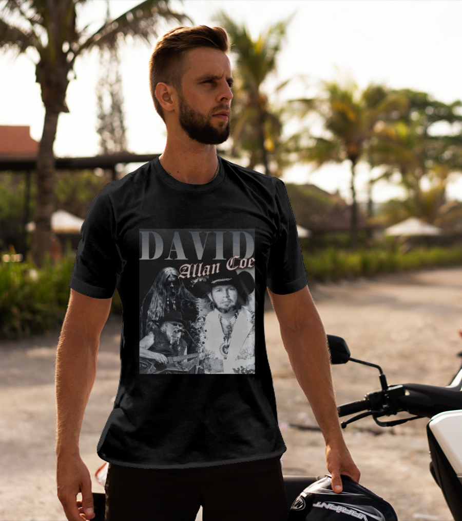 David Allan Coe Iconic Country Music Legend Images T-Shirt