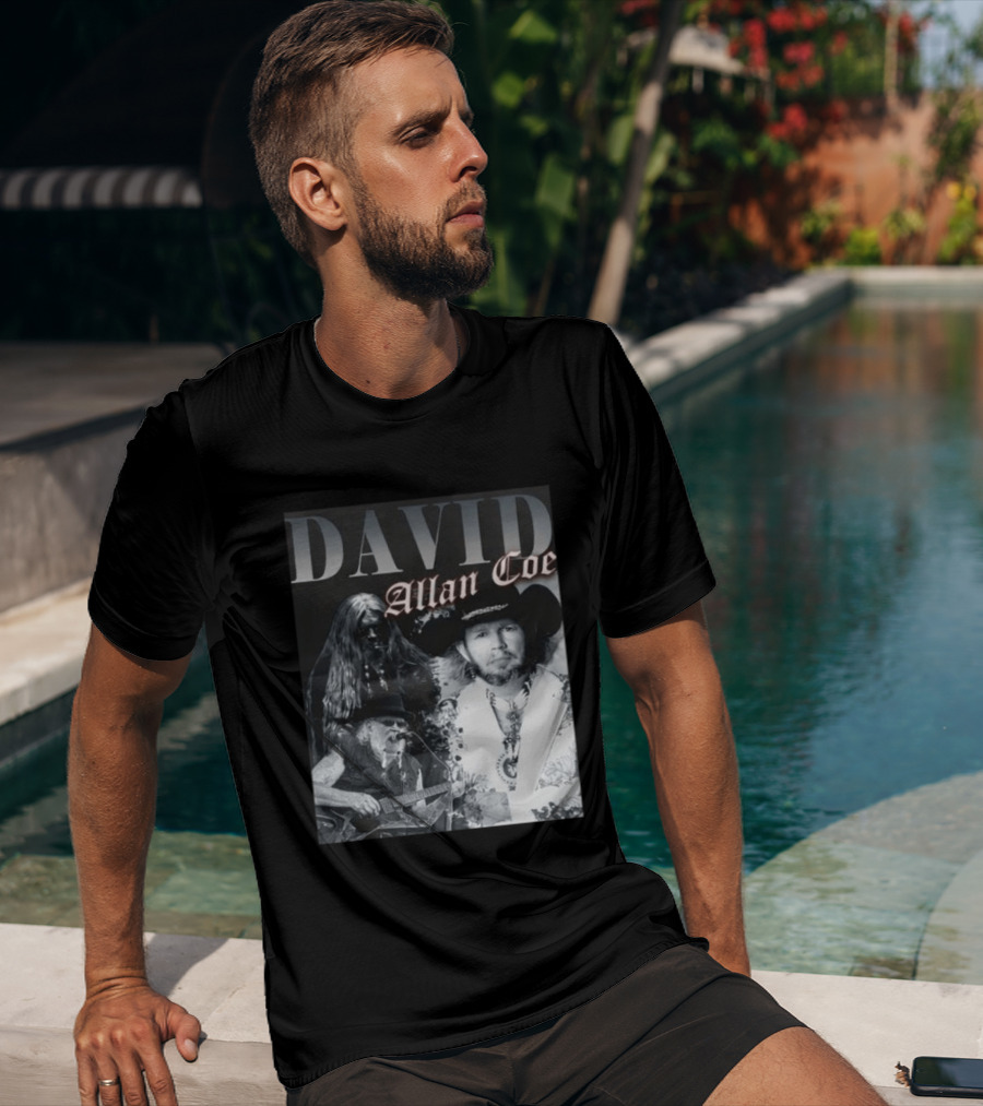David Allan Coe Iconic Country Music Legend Images T-Shirt
