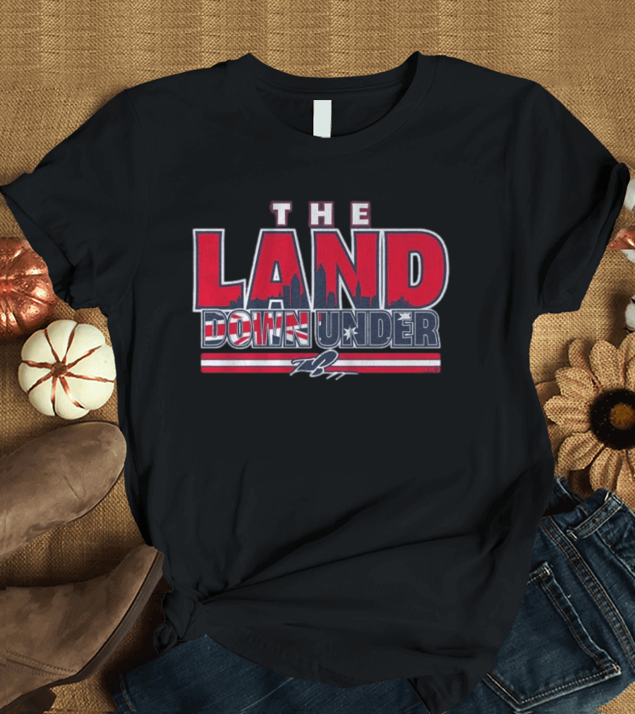 The Land Down Under Travis Bazzana Skyline Stars And Stripes T-Shirt