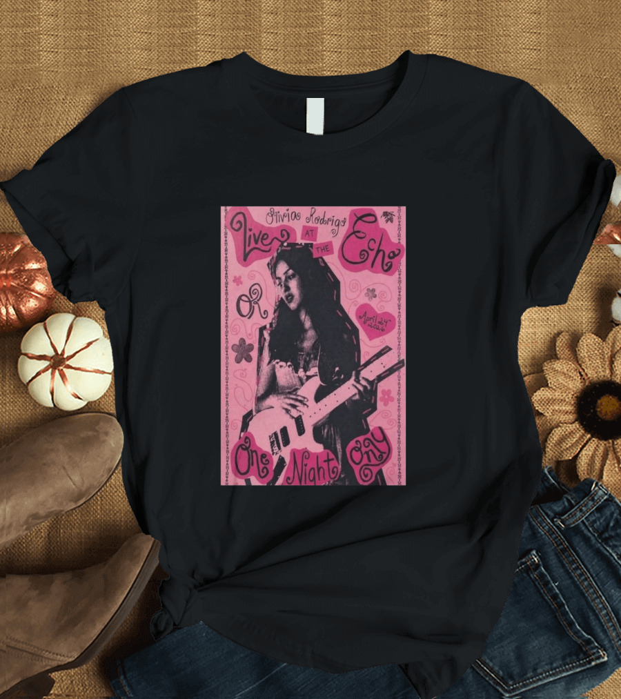 Olivia Rodrigo Live At The Echo April 24 2026 One Night Only T-Shirt