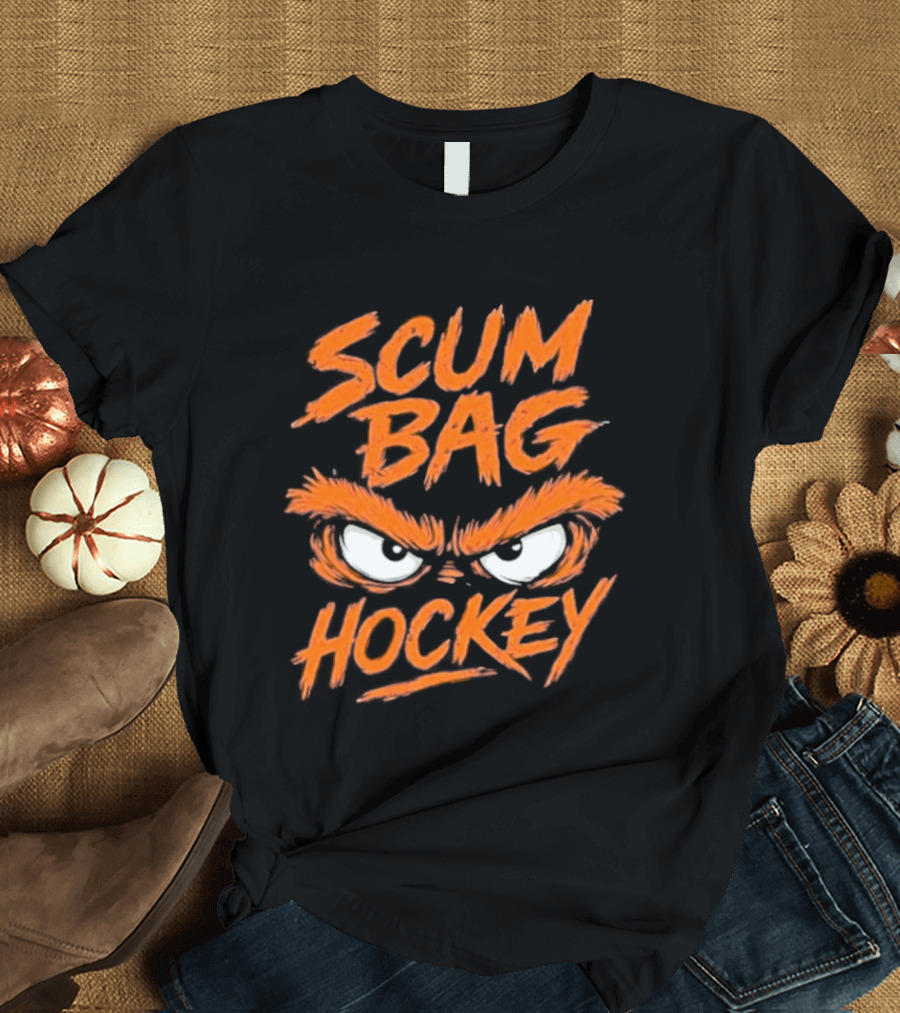Scumbag Hockey Flyer Angry Eyes T-Shirt