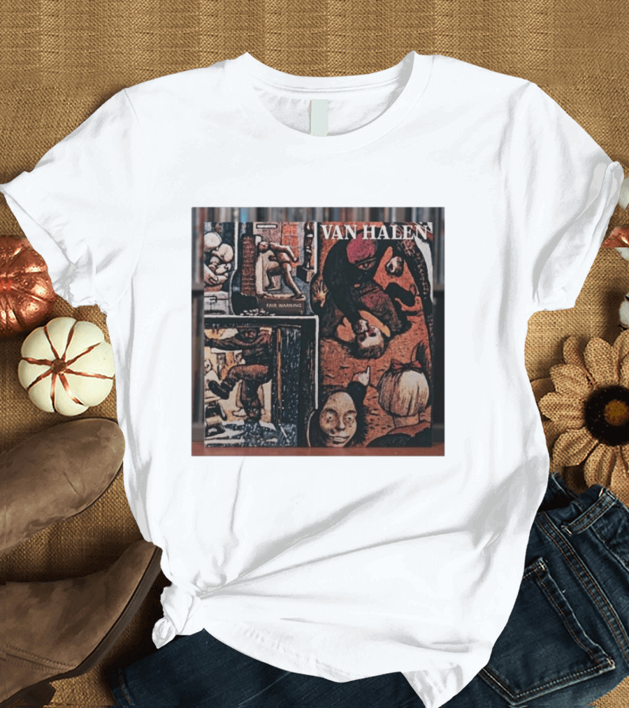 Van Halen Fair Warning Album Cover Art Released 1981 T-Shirt
