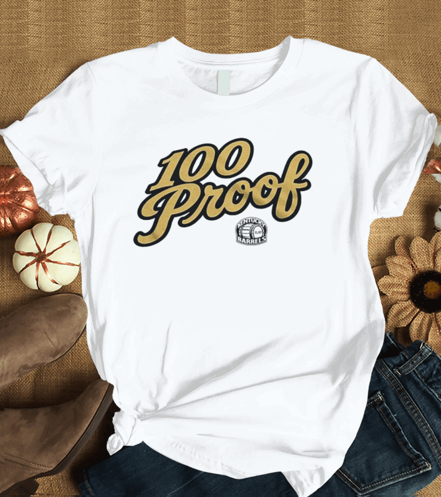 100 Proof Kentucky Barrels Football T-Shirt